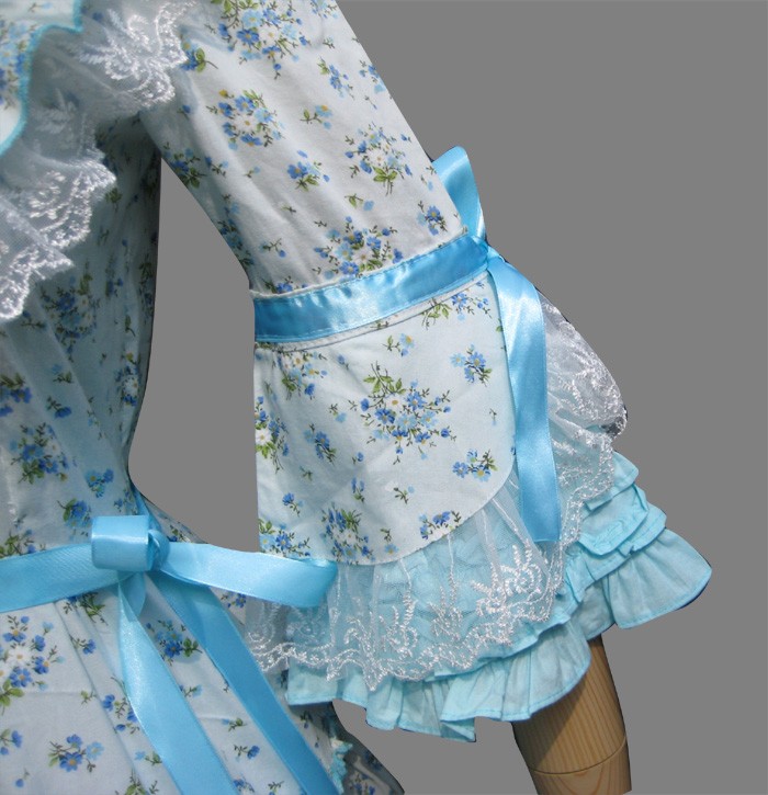 Adult Costume Floral Lolita Princess Dress - Click Image to Close